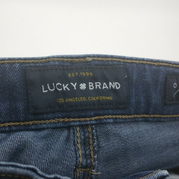Lucky Brand Womens  Ava Crop Jeans Size 0/25  Medium Wash Low Rise Stretch - Picture 7 of 12